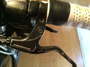 Promax brake lever that came with the bike and works.